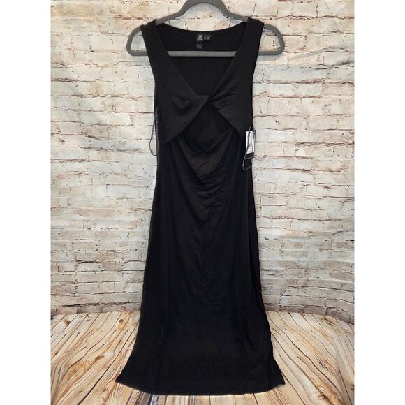 Volcom Sleeveless Black Dress Knee Length Size Small - Picture 1 of 4